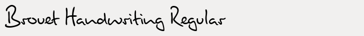 Brouet Handwriting Regular